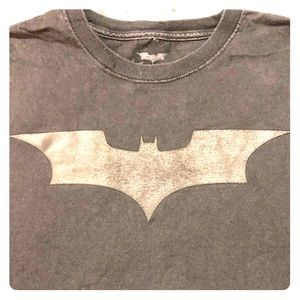 Men’s The Dark Knight black on black Batman shirt